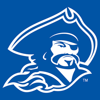 Buc on Blue Background