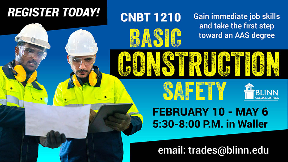  Blinn College brings construction safety course this spring