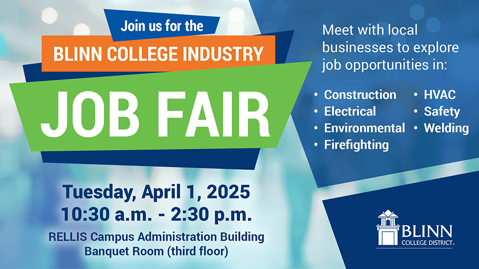 Students can connect with employers in construction, electrical, HVAC, and fire science on Tuesday, April 1 